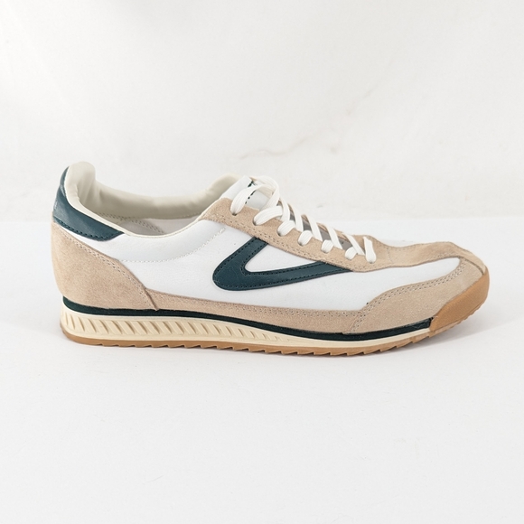 Tretorn Rawlins Low Top Sneakers Beige / Green Size 9 - Picture 4 of 10
